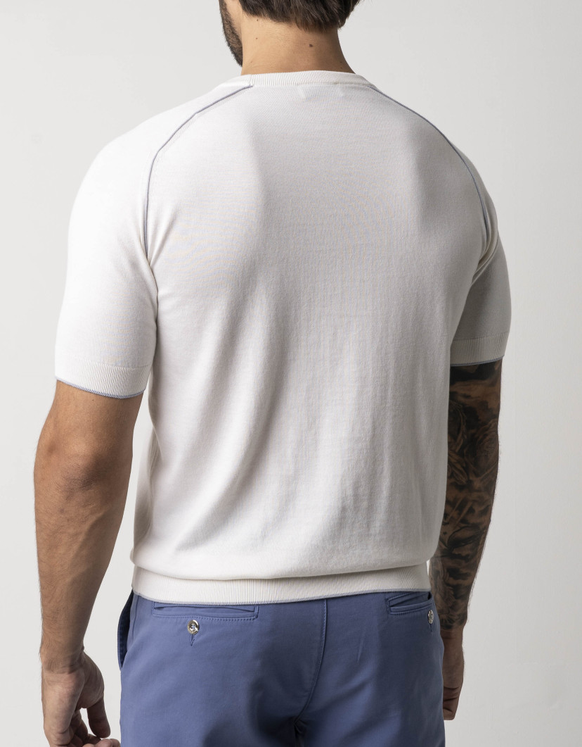 Castello d'Oro White Knitwear T-shirt   image